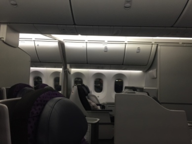 The rest of my section was EMPTY!! Had 1/2 of first class to myself!!