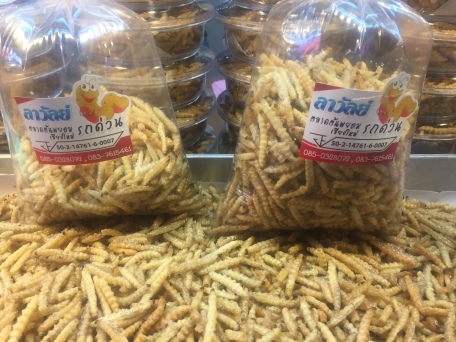 a bag of fried bugs