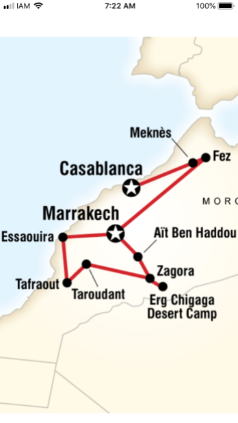 Our journey took us ALL over the Morocco
