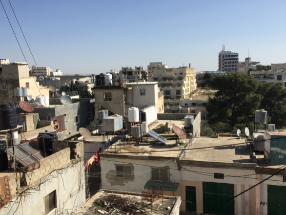 Views of the Palestinian refugee camp in Bethlehem