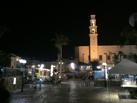 Jaffa in Tele Aviv at night