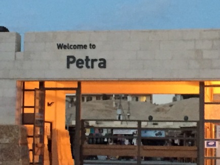 the main gate to Petra