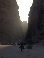 sun rise in the canyon