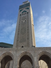 The minaret is over 60 feet tall