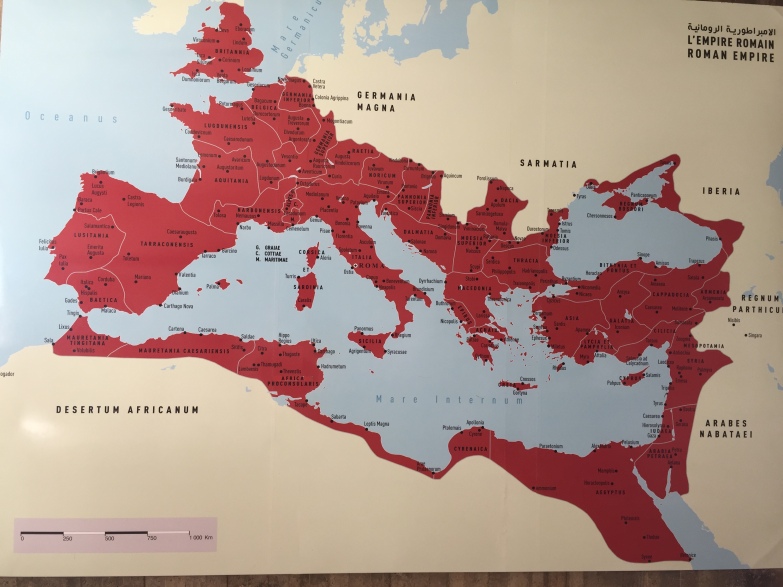 Map of where the Romans went
