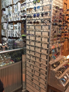 Sunglasses and electronics in the Fez souk