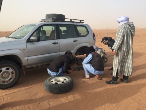 how many Moroccans does it take to change a tire? ; )