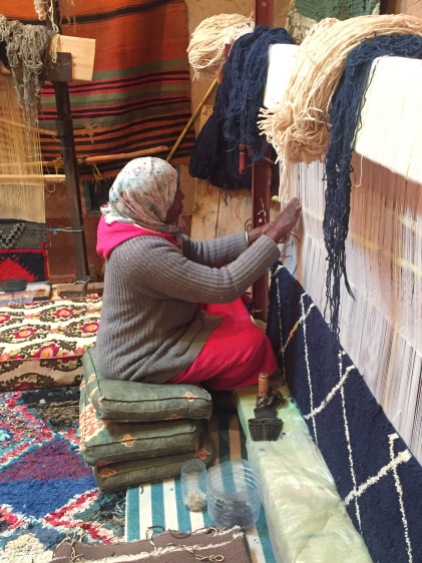 weaving carpets