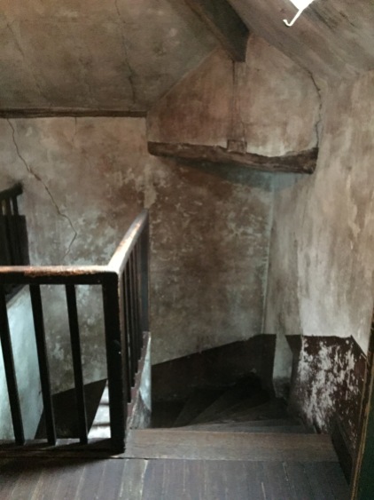 staircase leading to Vincents room in Auvers