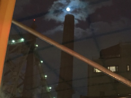 59th Street bridge with moon